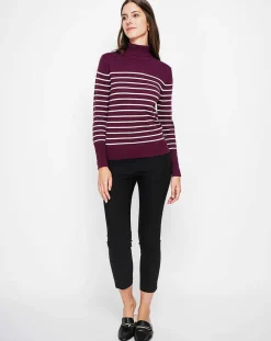 Hot Assuili Pull Sacha bordeaux