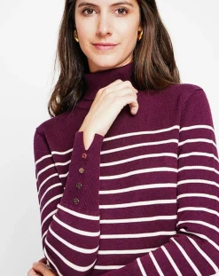 Hot Assuili Pull Sacha bordeaux