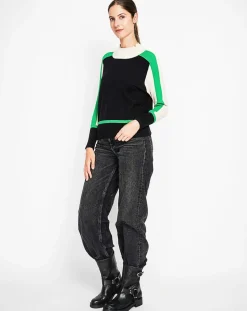 Femme Assuili Pull Salome noir