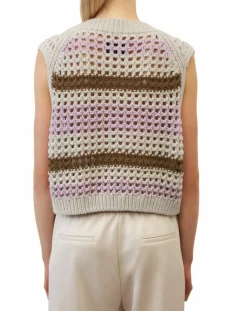 Online Marc O'Polo Pull sans manches 100% Laine Tricot multicolore