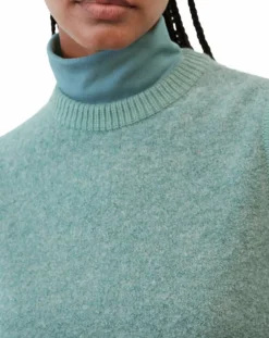 Femme Marc O'Polo Pull sans manches en Laine & Alpaga mélangés vert