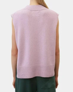 Outlet Marc O'Polo Pull sans manches en Laine mélangée violet clair