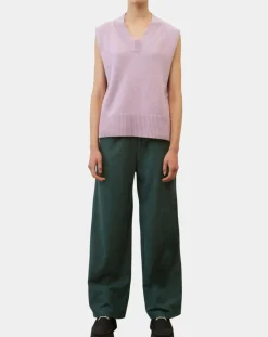 Outlet Marc O'Polo Pull sans manches en Laine mélangée violet clair