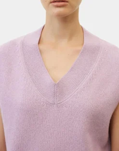 Outlet Marc O'Polo Pull sans manches en Laine mélangée violet clair