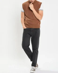 Sale Marc O'Polo Pull sans manches en Laine & Coton marron