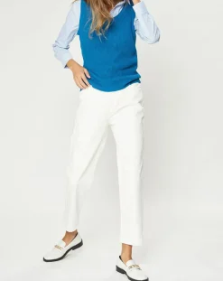 Sale Galeries Lafayette Pull sans manches en Maille mélangée Fido bleu moyen