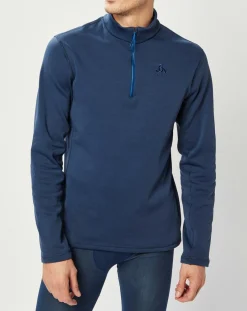 Homme Odlo Pull technique col zippé Berra bleu
