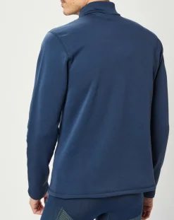 Homme Odlo Pull technique col zippé Berra bleu