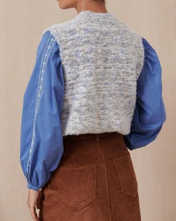 Femme Garance Paris Pull Tineo bleu