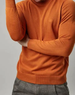 Homme Marc O'Polo Pull Uni Coton Organic orange