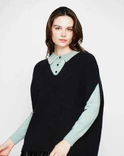 Femme Cachemire & Jo Pull Victoire noir