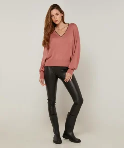 Best Rodier Pull Yolande en Laine mélangée bois de rose