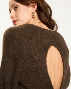 Femme Lauren Vidal Pull Zana café