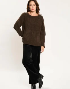 Femme Lauren Vidal Pull Zana café