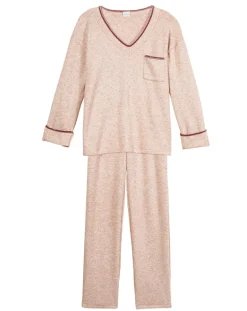 Clearance Le Chat Pyjama Alpaga beige rose
