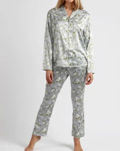 Femme Admas Pyjama Chemise & Pantalon Selena gris