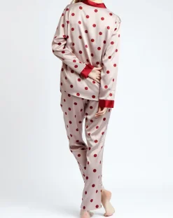 Sale Admas Classic Pyjama Chemise & Pantalon Sienna rose/rouge