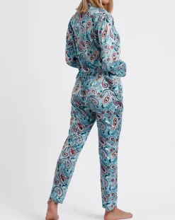 New Admas Pyjama Chemise & Pantalon Nadia bleu