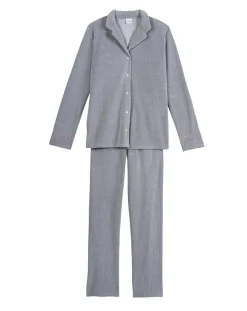 Discount Le Chat Pyjama en micropolaire Douce gris chiné