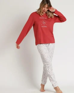 Femme Admas Pyjama Essence of Life A brique