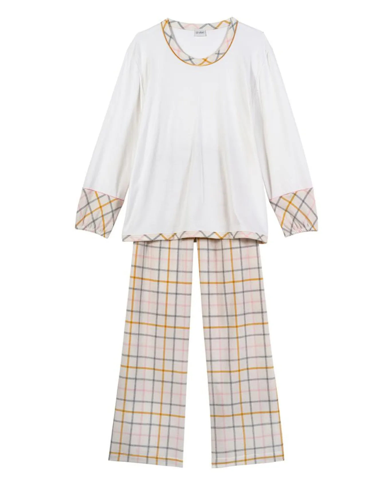 Femme Le Chat Pyjama Felicita écru/multicolore