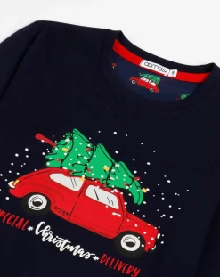 Discount Mr Wonderful Pyjama haut à manches longues & pantalon bleu marine