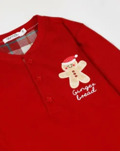 Enfant Admas Pyjama haut à manches longues & pantalon rouge