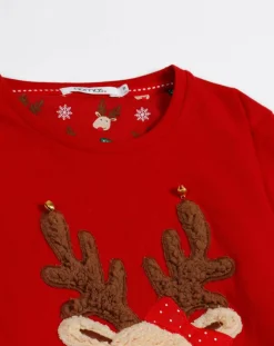 Enfant Mr Wonderful Pyjama haut à manches longues & pantalon rouge