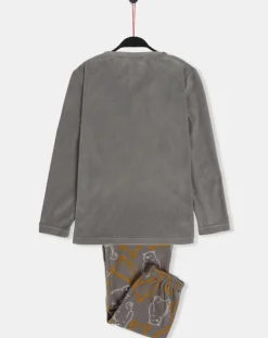 Clearance Admas Pyjama Haut manches longues & Pantalon Emiko gris