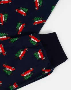 Clearance Admas Pyjama Haut manches longues & Pantalon Shiori gris/bleu marine