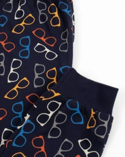 Sale Admas Pyjama Haut manches longues & Pantalon Akio bleu marine