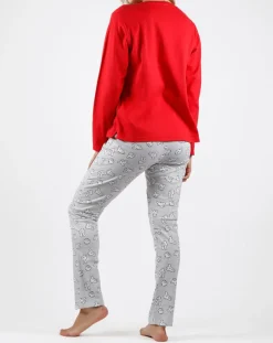 Discount Disney 28 Pyjama Mickey imprimé Hugs rouge/gris