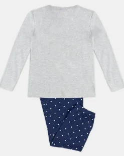 Online Admas Pyjama T-Shirt Manches Longues & Pantalon jasper gris
