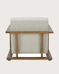 Discount Uniqka Rima - Fauteuil en bois massif chêne et en lin