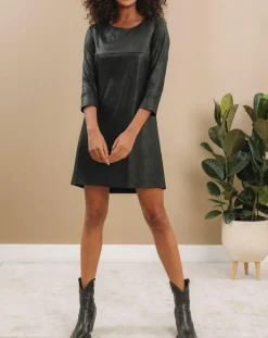 Best Lauren Vidal Robe peau de pêche Tasha noire