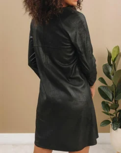 Best Lauren Vidal Robe peau de pêche Tasha noire