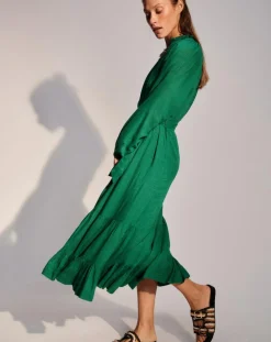 Femme Stella Forest Robe à volants Olivia verte