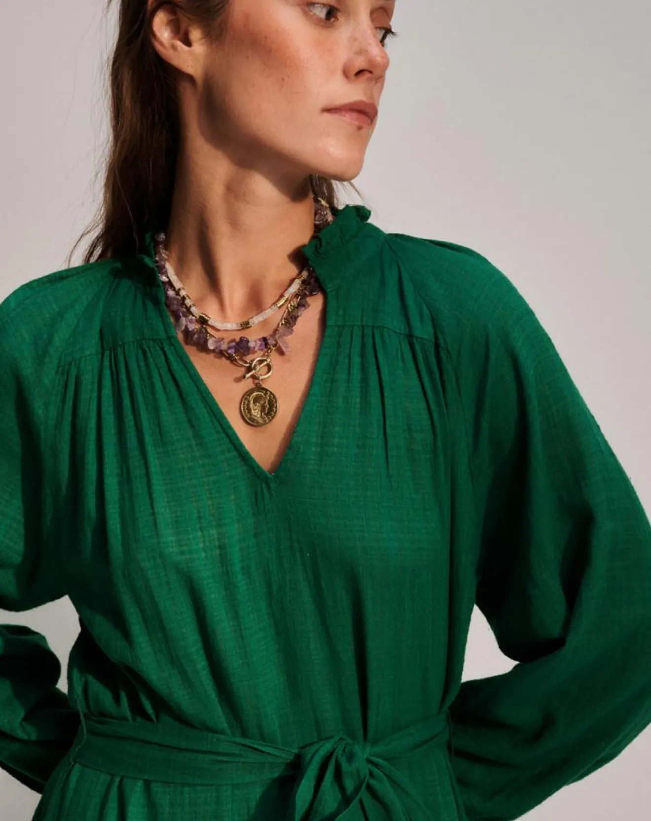 Femme Stella Forest Robe à volants Olivia verte