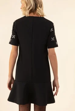 Femme Bleu Blanc Rouge Robe Alfie noir