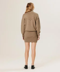 Femme Rodier Robe Aliette ajourée 100% laine beige