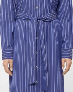 Femme Jodhpur Robe Alix rayée blanc/bleu