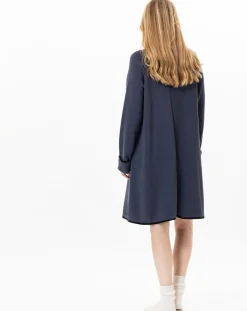 Discount Le Chat Robe Alpaga marine