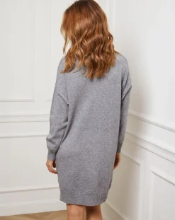Best Fleur de cachemire Robe Anna grise