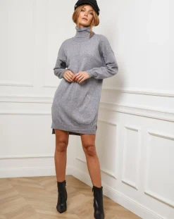 Best Fleur de cachemire Robe Anna grise