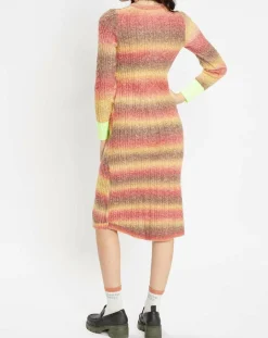 Femme Manoush Robe Arc-en-ciel multicolore