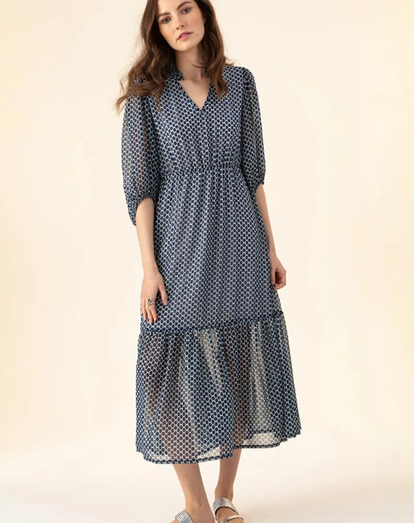 Femme Indies Robe Azur ellipse