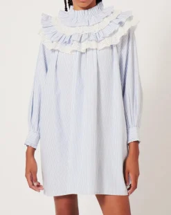 Hot Manoush Robe Baby Sailor rayée bleue