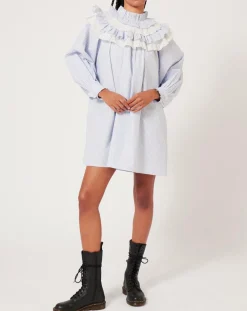 Hot Manoush Robe Baby Sailor rayée bleue