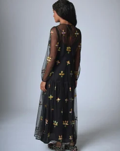 Outlet Manoush Robe Bloom Romance noire