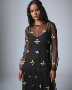 Outlet Manoush Robe Bloom Romance noire